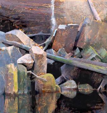 2022_Ward's Canyon (Small Waterfall)_34x32_web